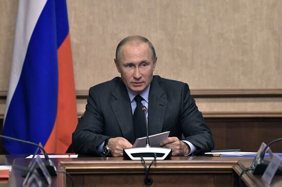 Russian President Vladimir Putin visits Almaz-Antey
