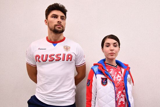 Presentation of new uniform for Russian national teams