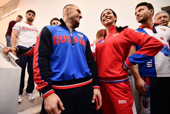 Presentation of new uniform for Russian national teams