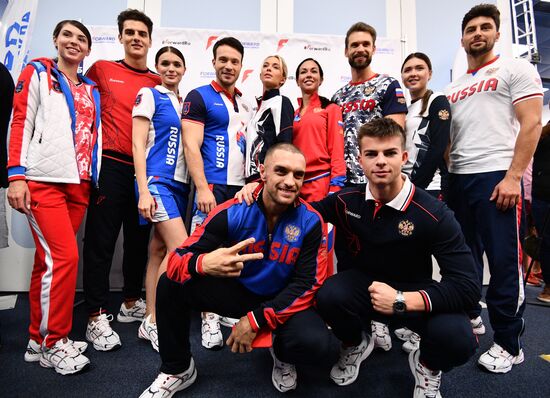 Presentation of new uniform for Russian national teams