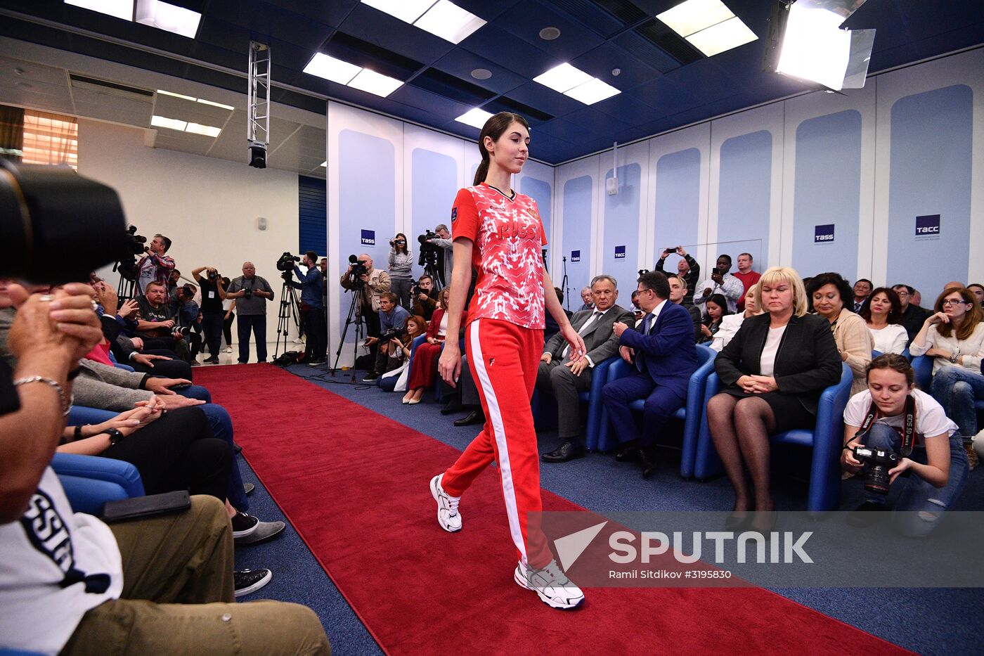 Presentation of new uniform for Russian national teams