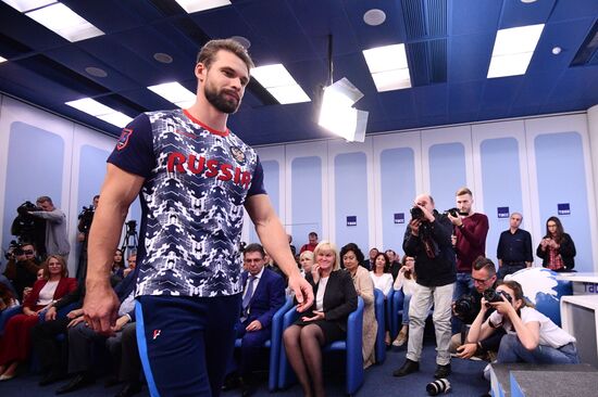 Presentation of new uniform for Russian national teams