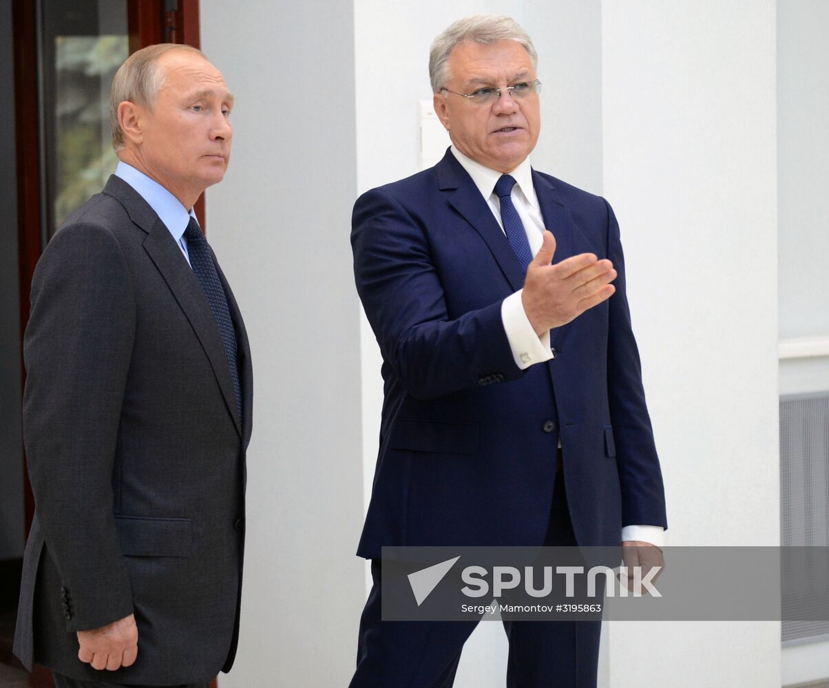 Russian President Vladimir Putin visits Almaz-Antey