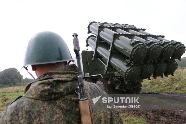 Bal coastal missile system launches anti-ship missile at Zapad-2017 exercise