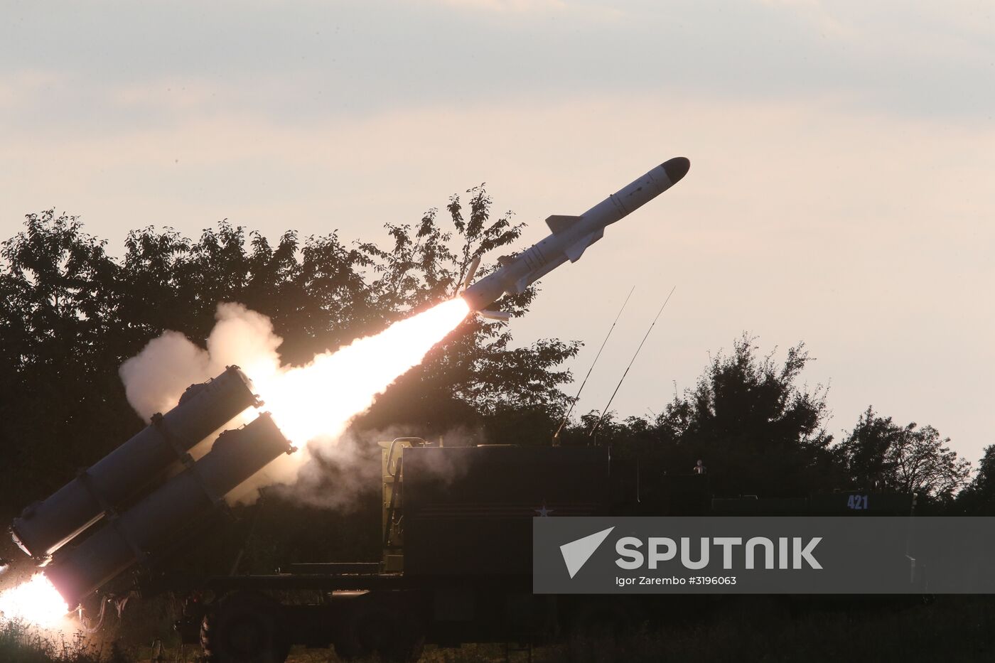 Bal coastal missile system launches anti-ship missile at Zapad-2017 exercise