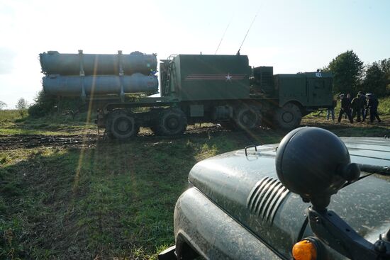 Bal coastal missile system launches anti-ship missile at Zapad-2017 exercise