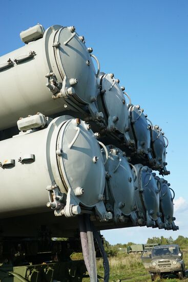 Bal coastal missile system launches anti-ship missile at Zapad-2017 exercise