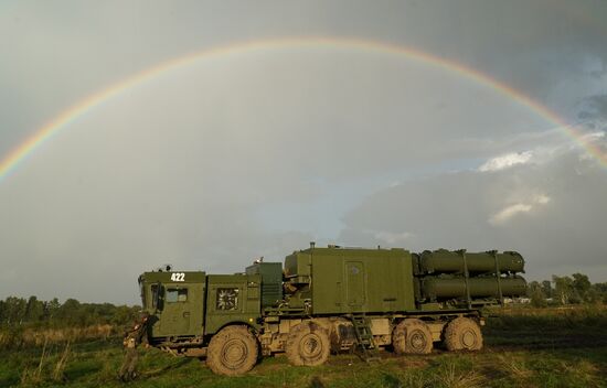 Bal coastal missile system launches anti-ship missile at Zapad-2017 exercise