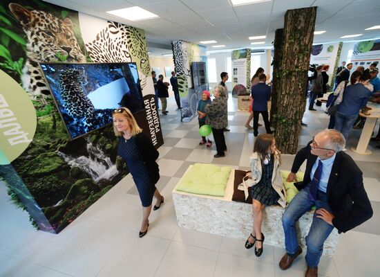 Opening of the central estate of Land of the Leopard Park in Primorye Territory