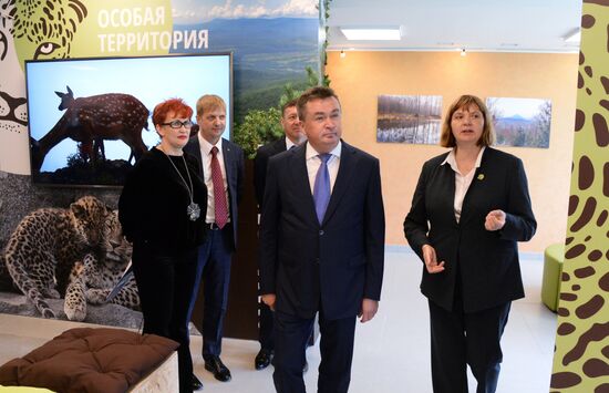 Opening of the central estate of Land of the Leopard Park in Primorye Territory