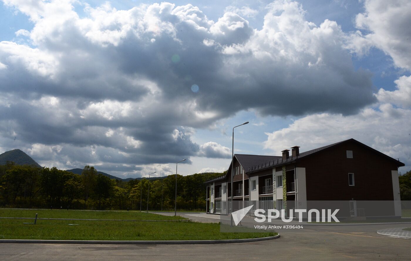 Opening of the central estate of Land of the Leopard Park in Primorye Territory