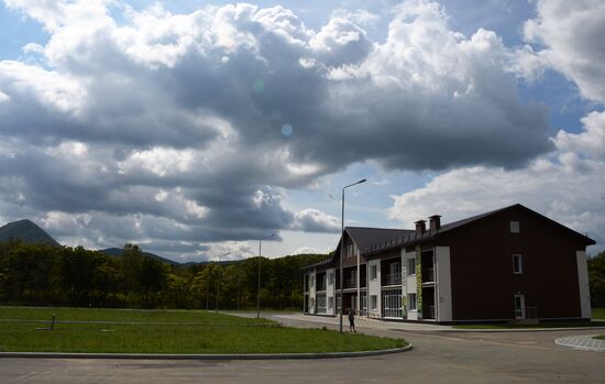 Opening of the central estate of Land of the Leopard Park in Primorye Territory