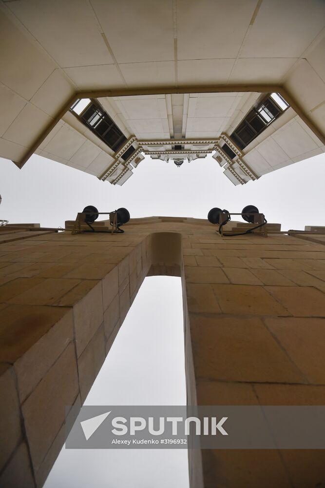 Russian Foreign Ministry building's spire reconstructed