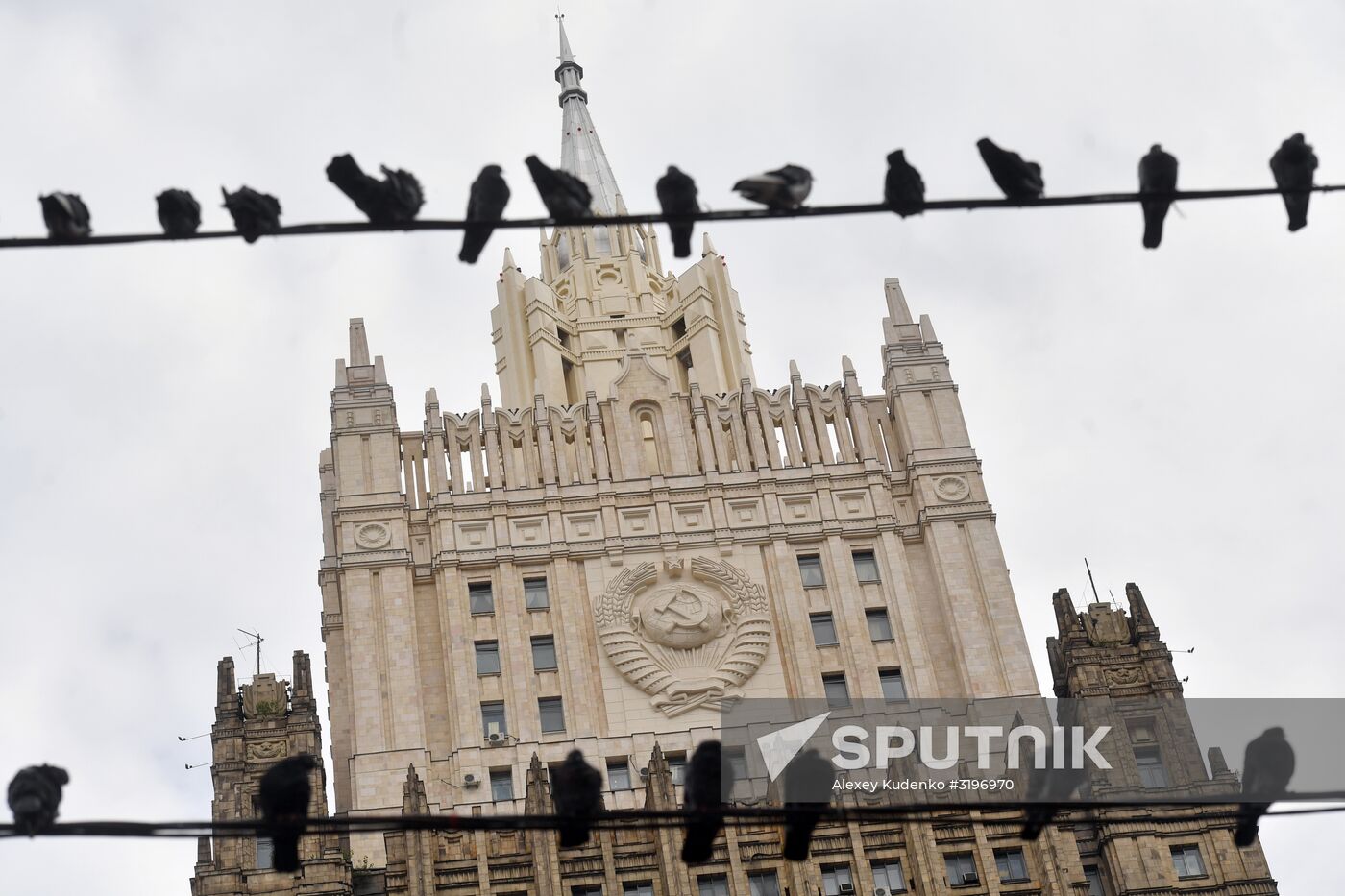 Russian Foreign Ministry building's spire reconstructed