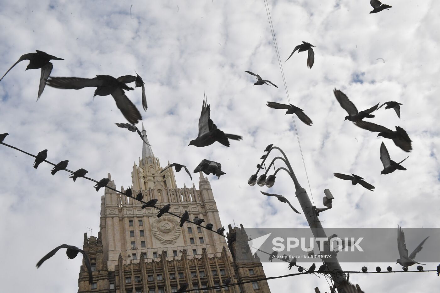 Russian Foreign Ministry building's spire reconstructed