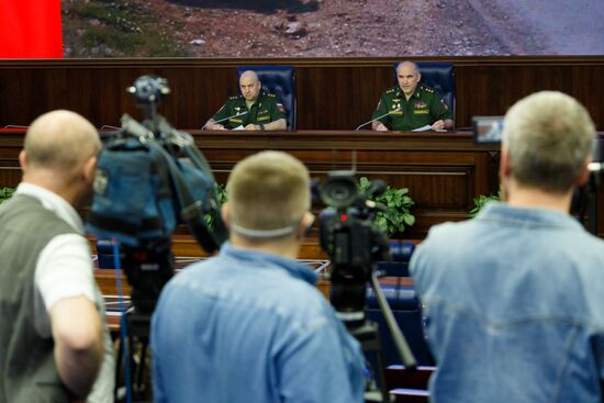 Briefing on situation in Syria at Russian Defense Ministry