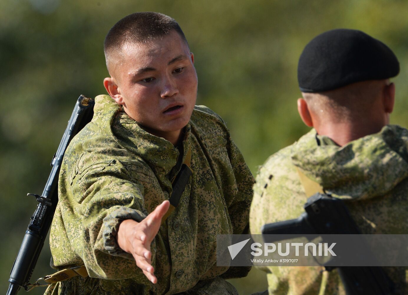 Land stage of Maritime Cooperation 2017 Russian-Chinese military exercise