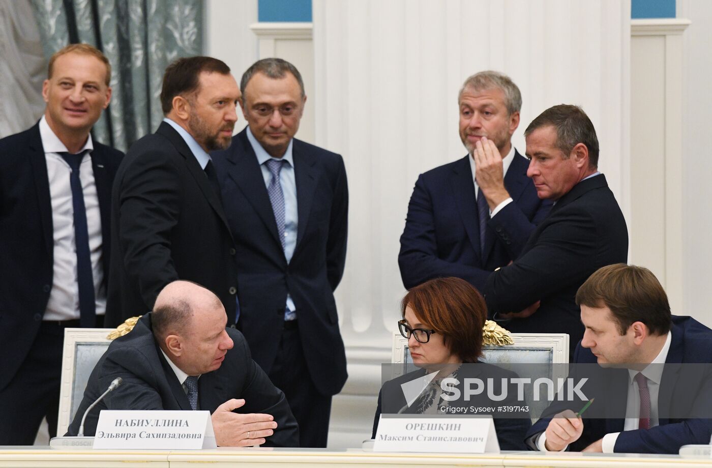 President Putin meets with Russian businesspeople