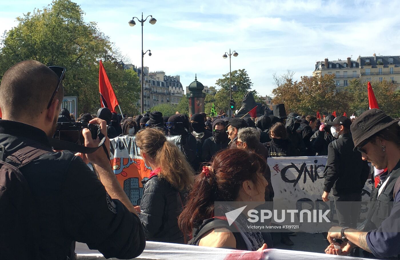 Protest against labor reform in Paris