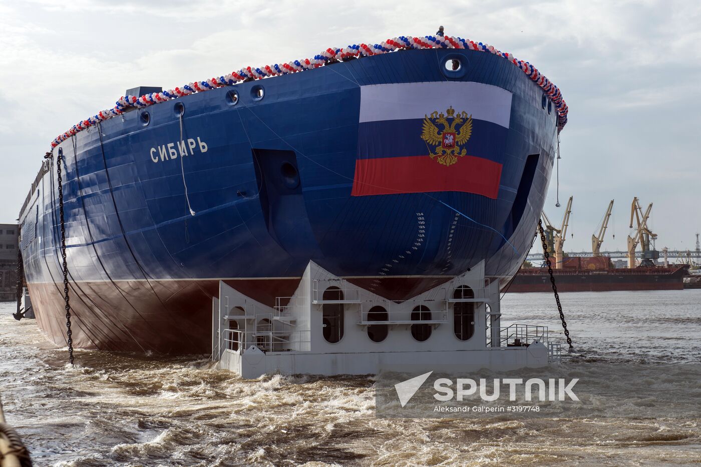 Deployment of Siberia nuclear-powered icebreaker in St. Petersburg