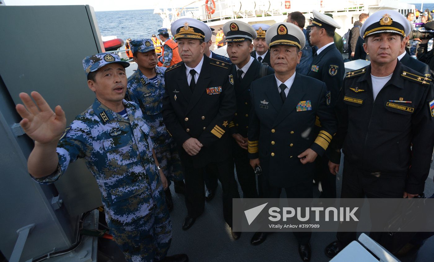 Russian-Chinese exercise Naval Interaction 2017