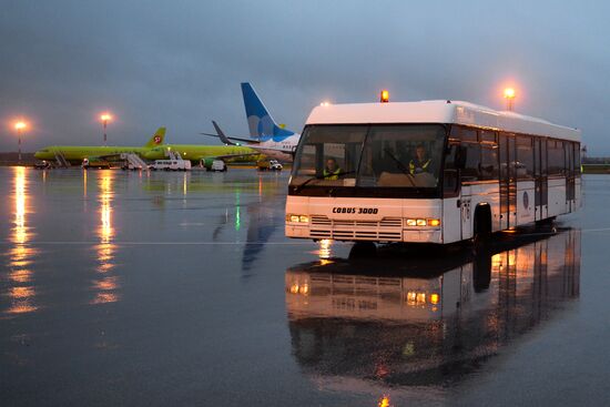 Tolmachevo Airport in Novosibirsk