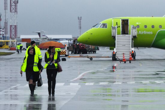 Tolmachevo Airport in Novosibirsk