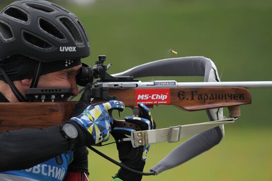 Russian Summer Biathlon Championships. Men's sprint