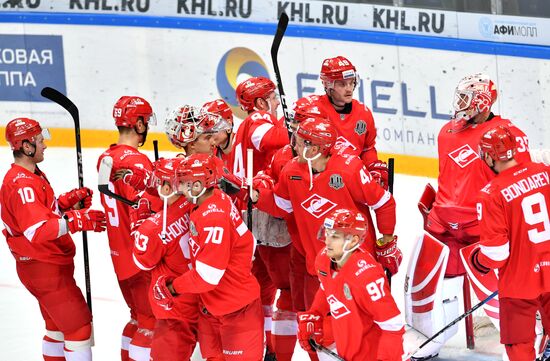 Kontinental Hockey League. Spartak vs. Kunlun Red Star