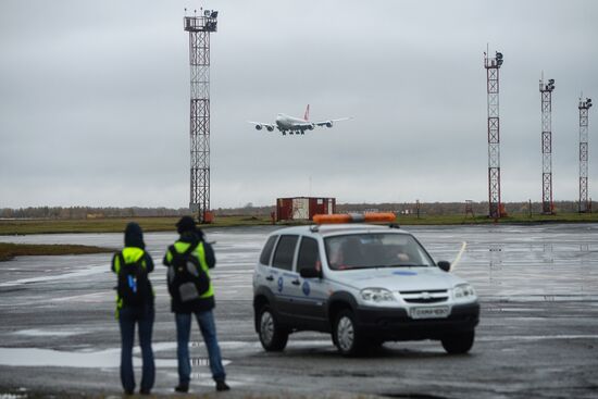Tolmachevo Airport in Novosibirsk
