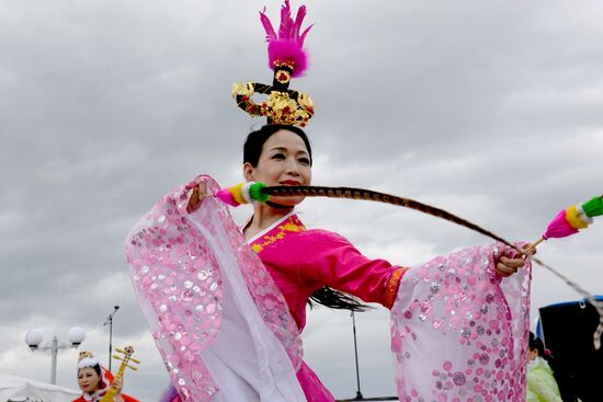 Russian and Chinese people's friendship festival in Khabarovsk Territory