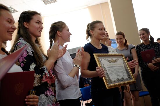 Krasnodar air force academy enrolls first 15 female cadets