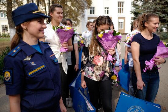 Krasnodar air force academy enrolls first 15 female cadets