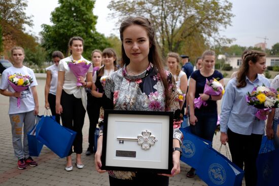 Krasnodar air force academy enrolls first 15 female cadets