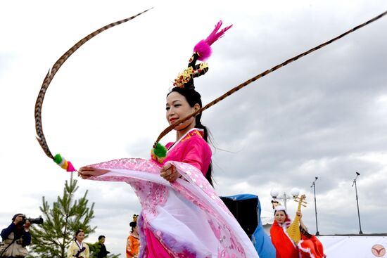 Russian and Chinese people's friendship festival in Khabarovsk Territory