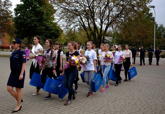 Krasnodar air force academy enrolls first 15 female cadets