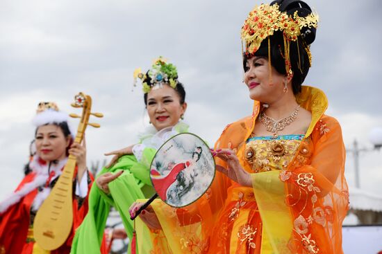 Russian and Chinese people's friendship festival in Khabarovsk Territory