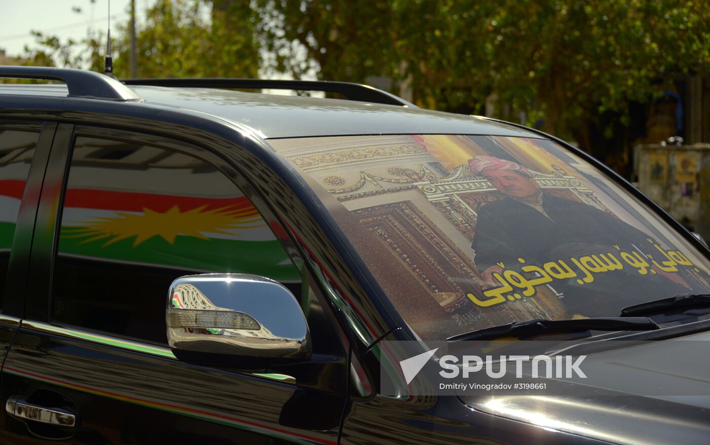 Rally for Iraqi Kurdistan independence in Erbil