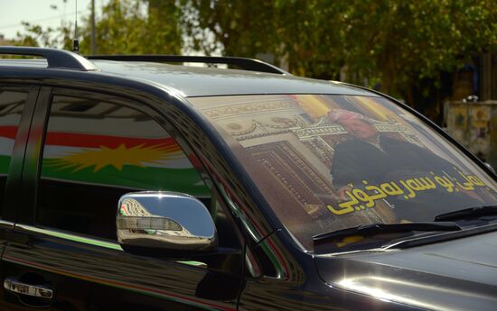 Rally for Iraqi Kurdistan independence in Erbil