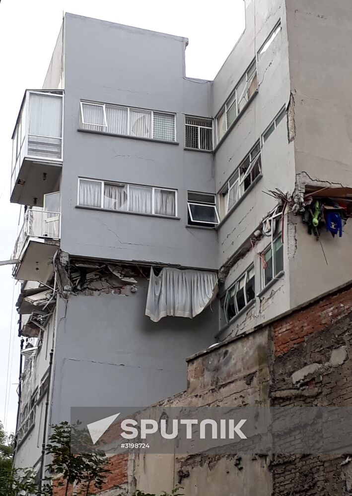 Earthquake aftermath in Mexico