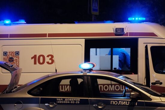 Ambulance and police