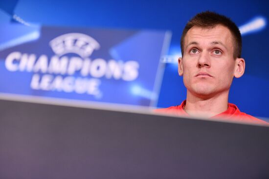 Football. UEFA Champions League. FC Spartak's training session