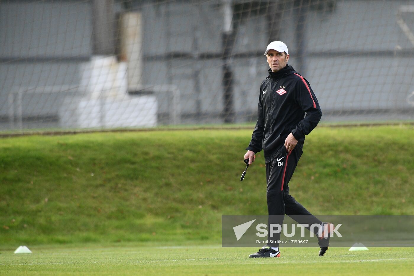Football. UEFA Champions League. FC Spartak's training session