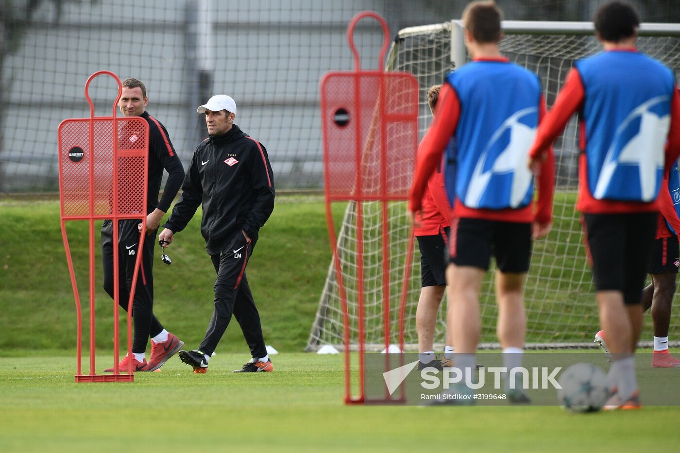 Football. UEFA Champions League. FC Spartak's training session