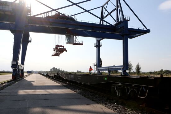 First combined container train went from Europe to China via Kaliningrad region