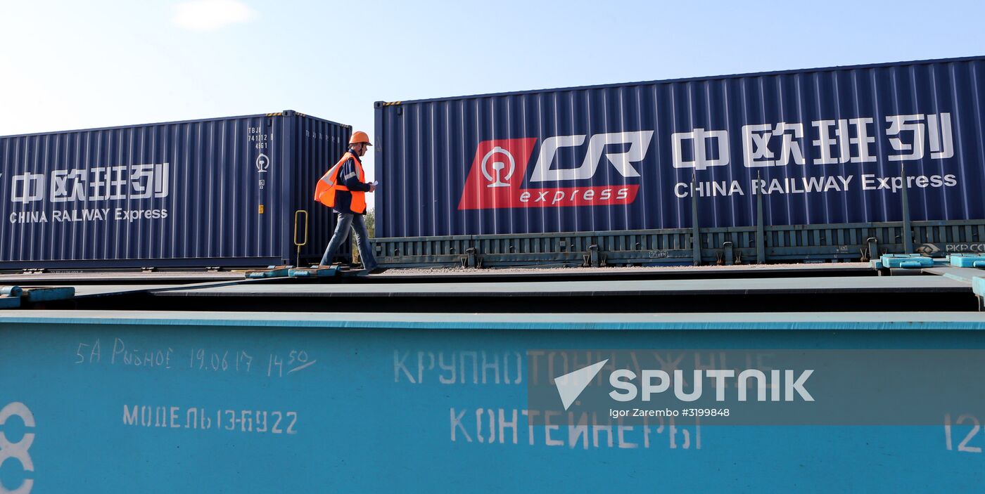 First combined container train went from Europe to China via Kaliningrad region