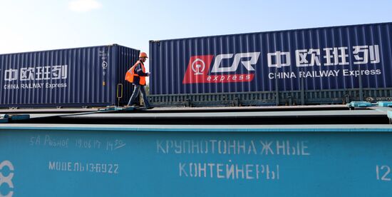 First combined container train went from Europe to China via Kaliningrad region