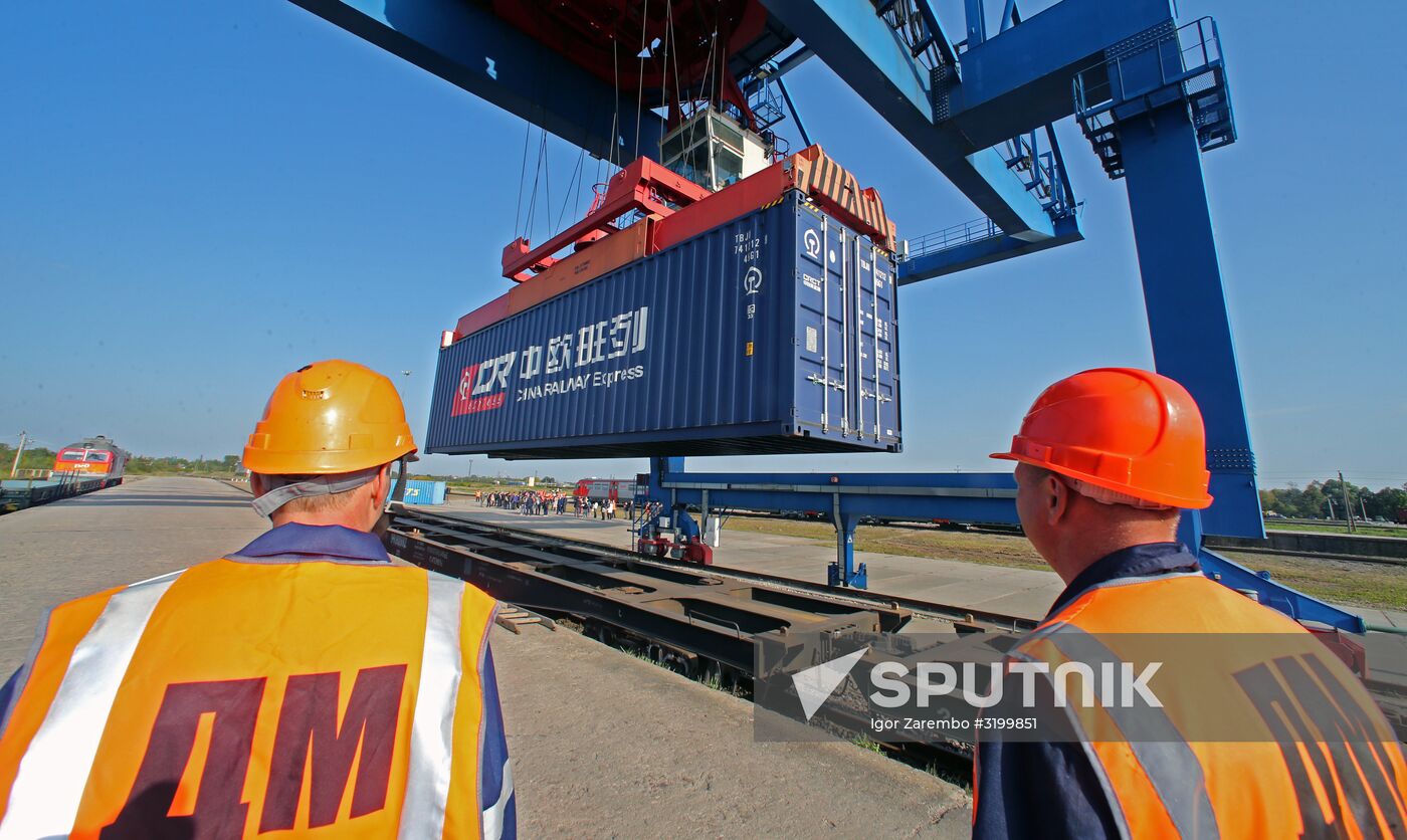 First combined container train went from Europe to China via Kaliningrad region