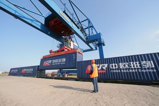 First combined container train went from Europe to China via Kaliningrad region