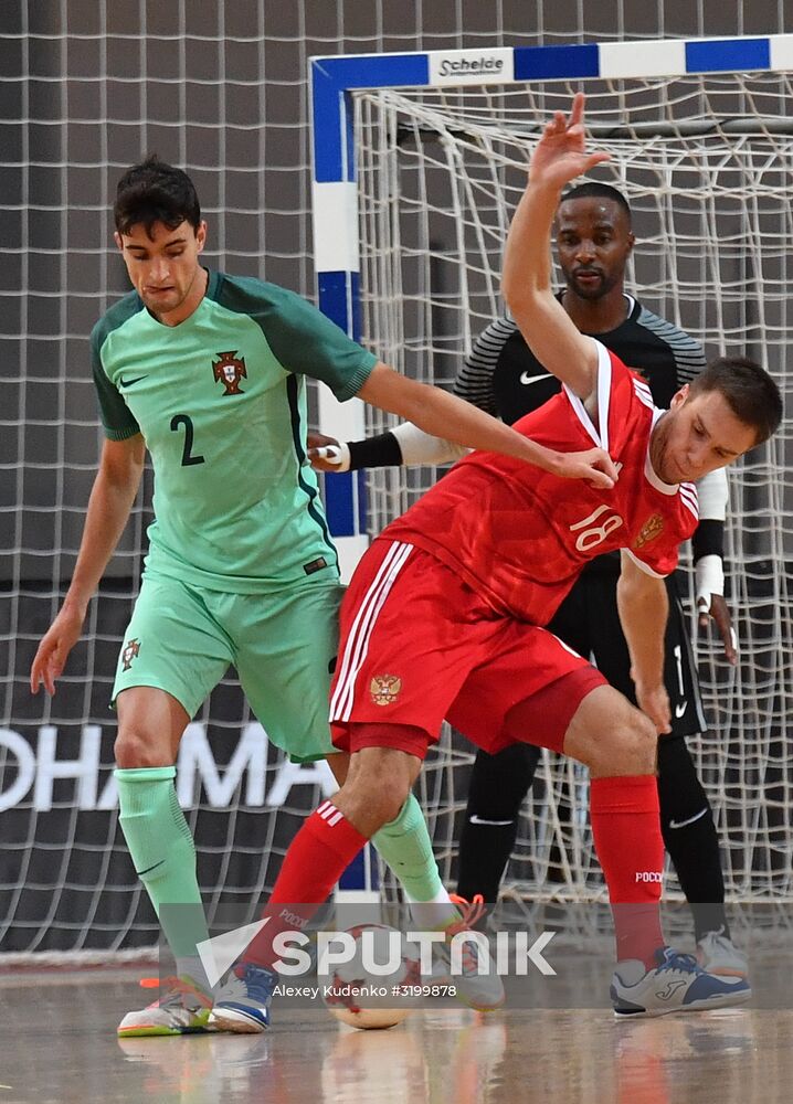 Russia-Portugal friendly futsal match